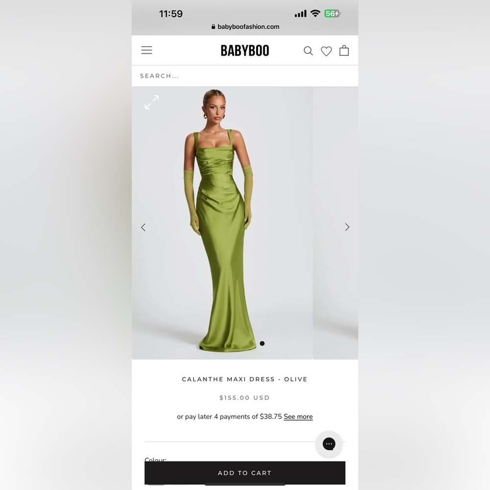 BABYBOO Olive Maxi Dress